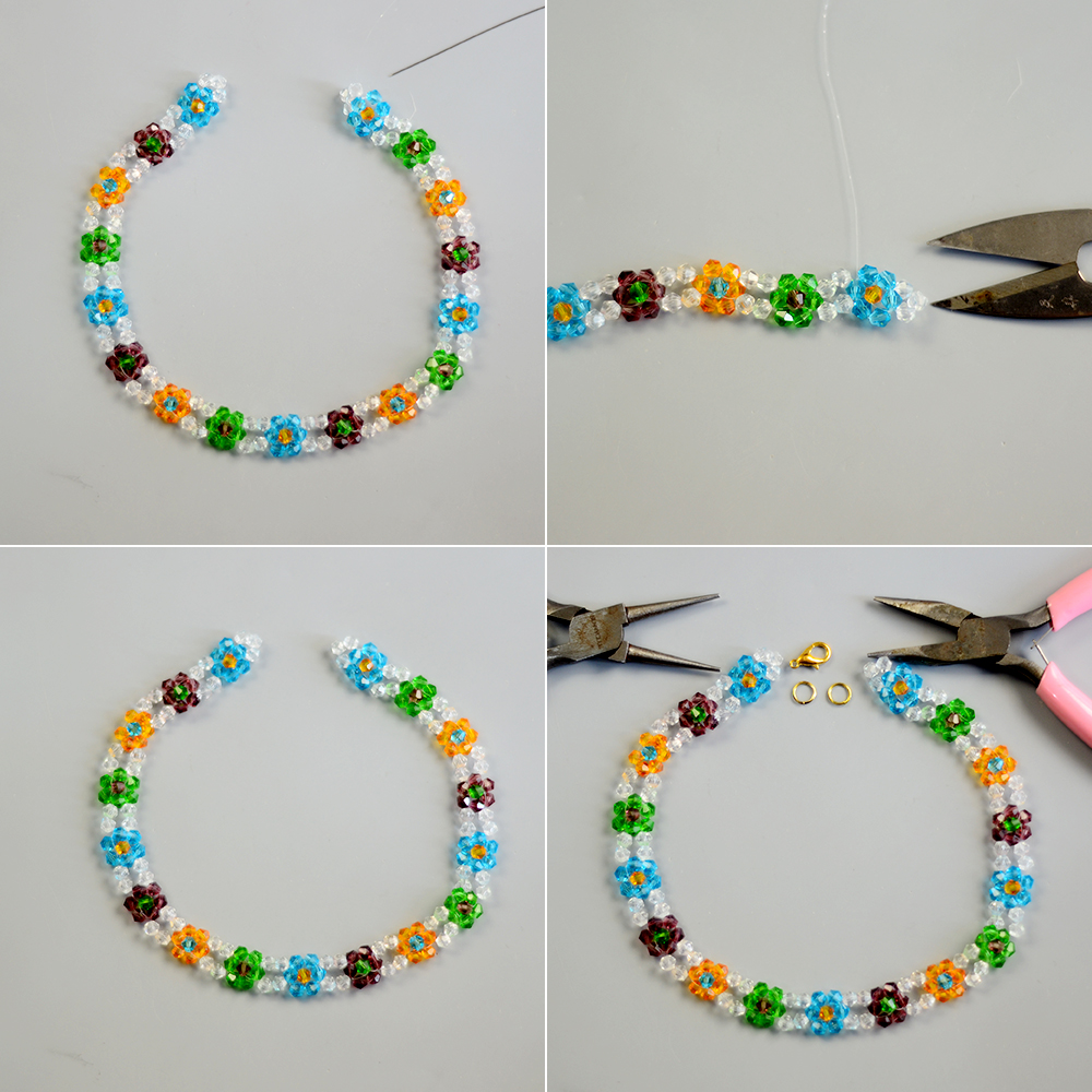 creative colorful beaded necklace hand-woven seed| Alibaba.com